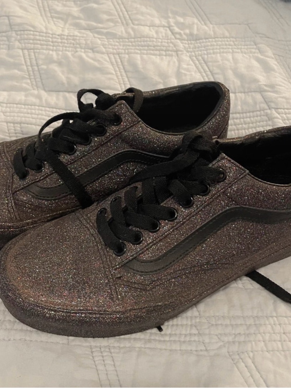 Opening Ceremony x Vans old skool black glitter shoes